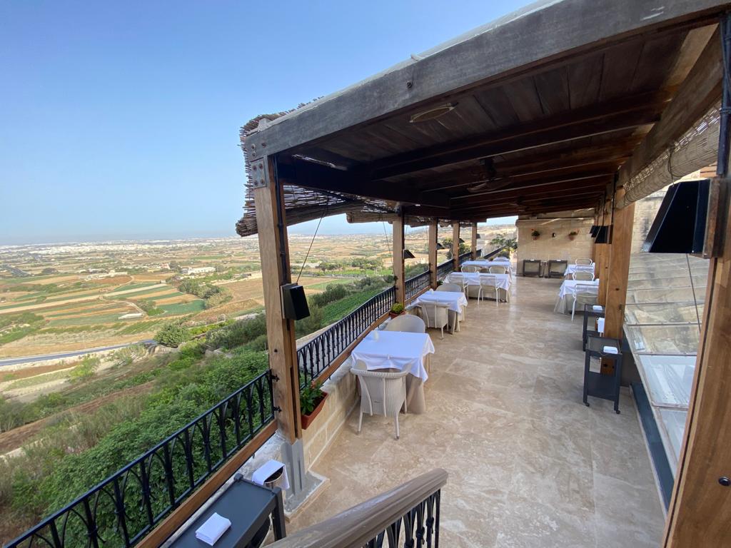 The de Mondion Terrace - Michelin Restaurant Malta